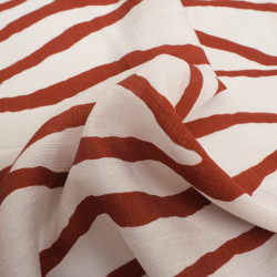 Viscose Texturée Nairobi Terracotta - Maison Klem