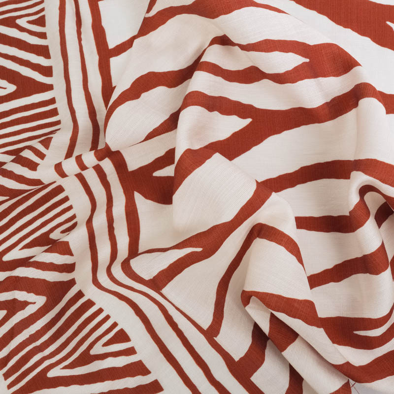 Viscose Texturée Nairobi Terracotta - Maison Klem