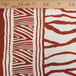 Viscose Texturée Nairobi Terracotta - Maison Klem