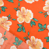 Viscose Orange Hibiscus Flower - Maison Klem