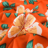 Viscose Orange Hibiscus Flower - Maison Klem