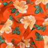 Viscose Orange Hibiscus Flower - Maison Klem