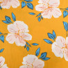 Viscose Moutarde Hibiscus Flower - Maison Klem