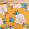 Viscose Moutarde Hibiscus Flower - Maison Klem