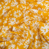 Viscose Moutarde Motif Floral - Maison Klem