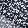 Viscose Bleu Nuit Petites Fleurs Blanches - Maison Klem