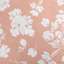 Viscose Blush Motif Floral - Maison Klem