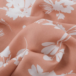Viscose Blush Motif Floral - Maison Klem