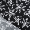 Viscose Noire Grandes Fleurs Blanches - Maison Klem