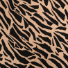 Viscose Motif Tigré Noir et Praline - Maison Klem