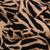Viscose Motif Tigré Noir et Praline - Maison Klem