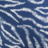 Viscose Imprimée Bleue Motif Zèbre - Maison Klem
