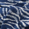 Viscose Imprimée Bleue Motif Zèbre - Maison Klem