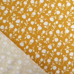 Viscose Flower Safran - Maison Klem