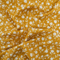 Viscose Flower Safran - Maison Klem