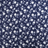Viscose Flower Bleu Marine - Maison Klem