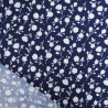 Viscose Flower Bleu Marine - Maison Klem