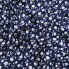 Viscose Flower Bleu Marine - Maison Klem