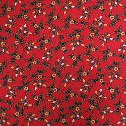 Viscose Poésie Rouge - Maison Klem