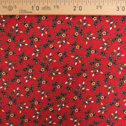 Viscose Poésie Rouge - Maison Klem