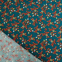 Viscose Poésie Emeraude - Maison Klem