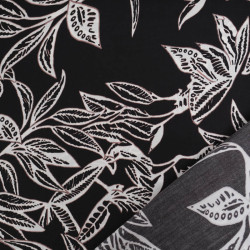 Viscose Flores Noir - Maison Klem