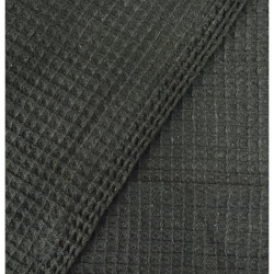 Black Waffle Fabric - Maison Klem