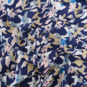 Viscose Bleu Marine Motif Abstrait Coloré - Maison Klem