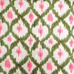 Viscose Ethnique Kaki et Rose - Maison Klem