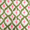 Viscose Ethnique Kaki et Rose - Maison Klem