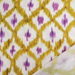 Viscose Ethnique Violet et Curry - Maison Klem