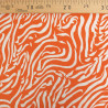 Viscose Orange Motif Zébré - Maison Klem