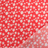 Viscose Rouge Petites Marguerites - Maison Klem