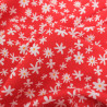 Viscose Rouge Petites Marguerites - Maison Klem