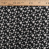 Viscose Noire Petites Marguerites - Maison Klem