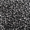 Viscose Noire Petites Marguerites - Maison Klem