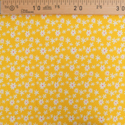 Viscose Jaunes Petites Marguerites - Maison Klem