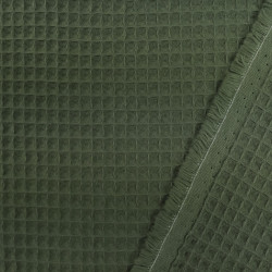 Khaki Waffle Fabric - Maison Klem