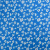 Viscose Bleue Petites Marguerites - Maison Klem
