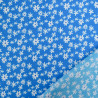 Viscose Bleue Petites Marguerites - Maison Klem