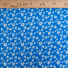 Viscose Bleue Petites Marguerites - Maison Klem