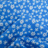 Viscose Bleue Petites Marguerites - Maison Klem