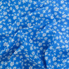 Viscose Bleue Petites Marguerites - Maison Klem