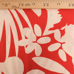 Viscose Hawaï Brique et Crème - Maison