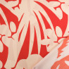 Viscose Hawaï Brique et Crème - Maison