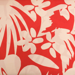 Viscose Hawaï Brique et Crème - Maison