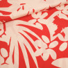 Viscose Hawaï Brique et Crème - Maison