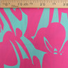 Viscose Hawaï Menthe et Fuchsia - Maison Klem