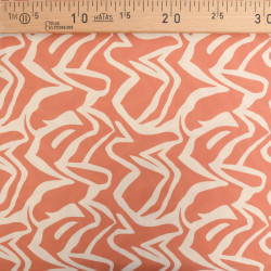 Viscose Terra Motif Zébré Beige - Maison Klem