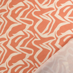 Viscose Terra Motif Zébré Beige - Maison Klem